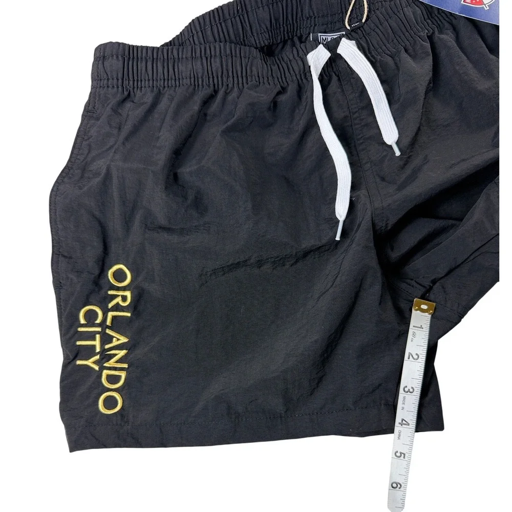MLS Orlando City SC Mens Swim Trunks Black Sz XL Soccer Board Shorts UPO5187 NWT